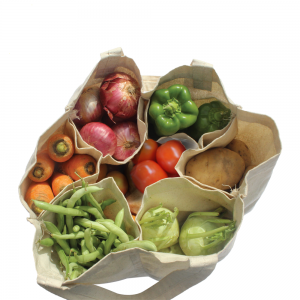 Cotton 6 pockets vegetable bags